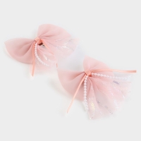 Заколка для волос, бант 7.5 см, 2 шт. Принцессы Заколка для волос, бант 7.5 см, 2 шт. Принцессы