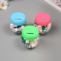 Клейкая лента пластик в банке "Перл. Белый и зелёный" н-р 40 шт 1,2 см, дл.0,9 м 7х7х9 см Клейкая лента пластик в банке "Перл. Белый и зелёный" н-р 40 шт 1,2 см, дл.0,9 м 7х7х9 см