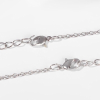 Кулоны &laquo;Неразлучники&raquo; облачное сердце, цвет розовый в серебре, 45 см