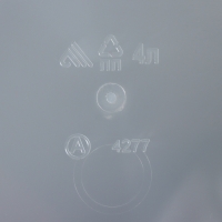 Контейнер для хранения с крышкой, 4 л, 19,5&times;19,5&times;17,5 см, цвет прозрачный