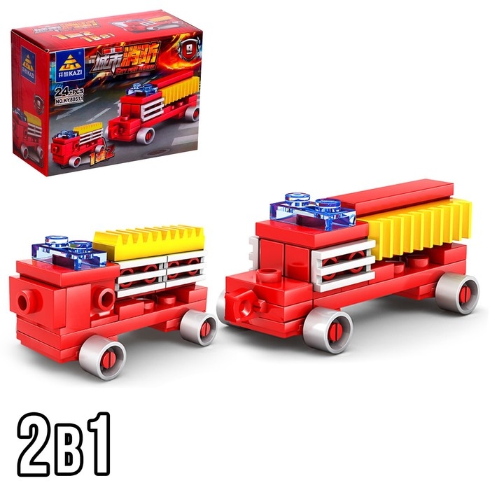 Конструктор пожарные «Техника», 16 видов, МИКС Конструктор пожарные «Техника», 16 видов, МИКС