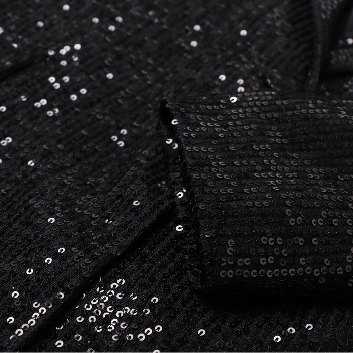 Пиджак женский с пайетками MIST р. 42, черный