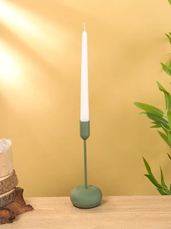 Подсвечник на 1 свечу текстурный "Болотный" 8х8х20 см