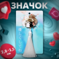 Значок &laquo;Япония&raquo; зайки, цветной в золоте