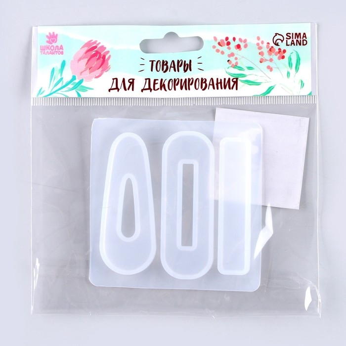 Форма силиконовая универсальная &laquo;Заколка&raquo; 3 вида заколки