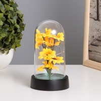 Ночник колба &laquo;Подсолнухи&raquo; LED 3хAG10 8,5х8,5х15,5см