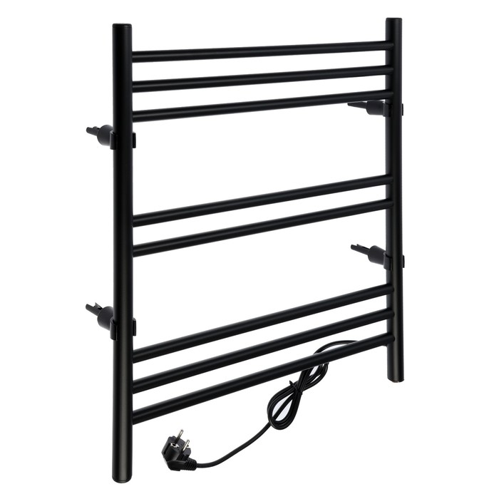 Полотенцесушитель электрический ZEIN PE-08 Полотенцесушитель электрический ZEIN PE-08 "Богема", 500х600 мм, 8 перекладин, черный