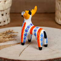 Дымковская игрушка "Олень", микс