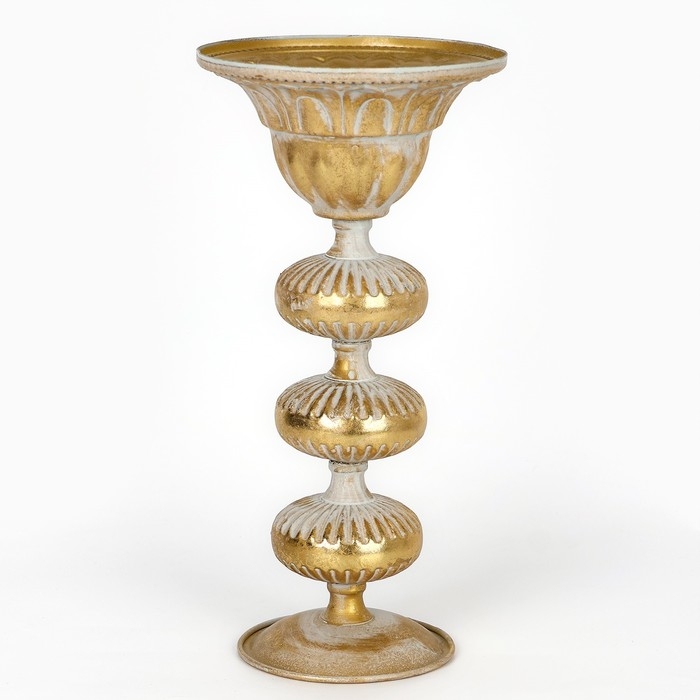 Подсвечник металл «Ярусы» для одной свечи 16 х 16 х 31 см Подсвечник металл «Ярусы» для одной свечи 16 х 16 х 31 см