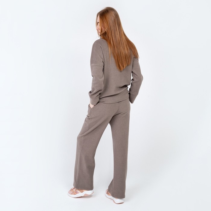 Костюм женский (свитер/брюки), цвет бежевый, размер 48 Костюм женский (свитер/брюки), цвет бежевый, размер 48