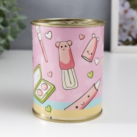 Носки в банке "Для маленькой леди, С 8 Марта!" (внутри носки женские, цвет белый) Носки в банке "Для маленькой леди, С 8 Марта!" (внутри носки женские, цвет белый)