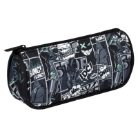 Пенал мягкий, 1 отделение, 95 х 200 х 45 мм, объёмный, Феникс "Бунтарский дух" чёрный 64183