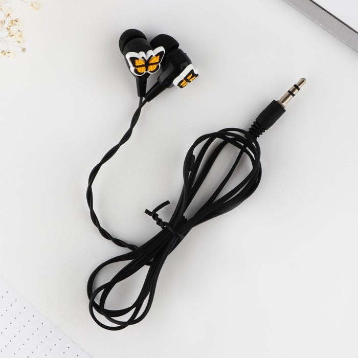 Наушники проводные &laquo;Бабочки&raquo;, мод. VBT 1.29, 120 см