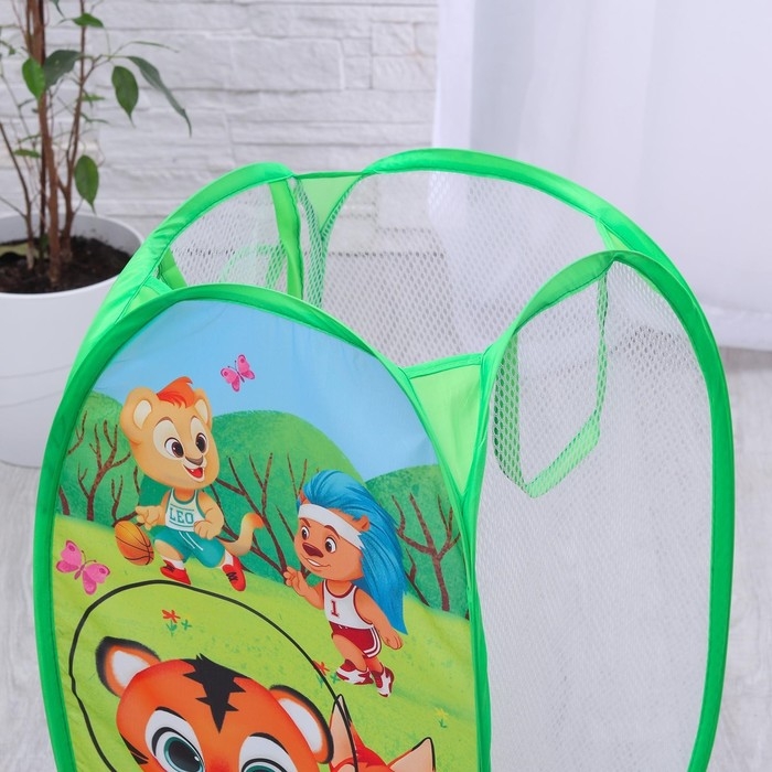 Корзина для хранения игрушек &laquo;Тигрёнок и друзья&raquo; 57х34х34 см