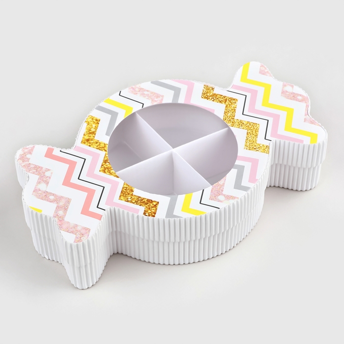 Коробка подарочная, кондитерская упаковка &laquo;Конфета&raquo;, 23 х 14 х 5 см