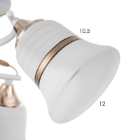 Люстра "Елена" 3х60Вт Е27 белый/золото 45х45х23см Люстра "Елена" 3х60Вт Е27 белый/золото 45х45х23см