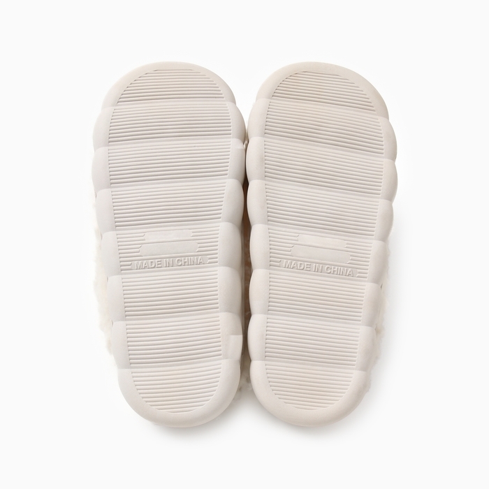 Тапочки женские, размер 38-39, молочный