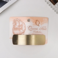 Заколка-автомат для волос "Хелле" классика полосы, 8,5 см, золото Заколка-автомат для волос "Хелле" классика полосы, 8,5 см, золото