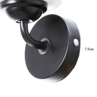 Бра "Сакура" Е27 40Вт черный 8х19 см Бра "Сакура" Е27 40Вт черный 8х19 см