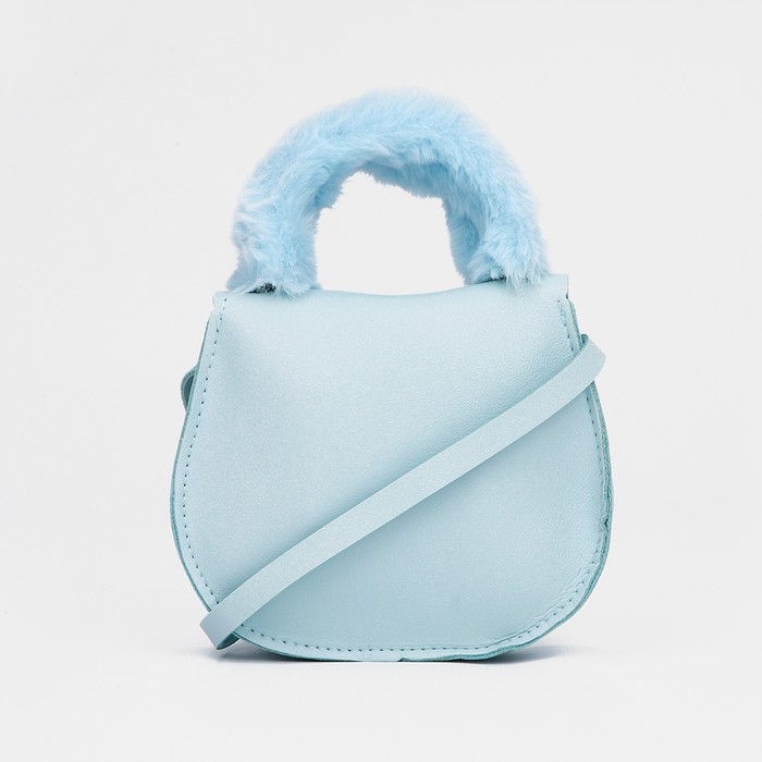 Сумка детская для девочки на застёжке, цвет голубой