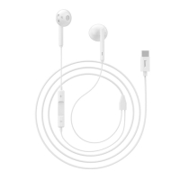 Наушники Hoco L10, проводные, вкладыши, микрофон, Type-C, 1.2 м, белые
