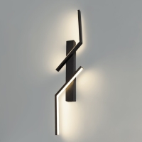 Бра "Сальма" LED 3000К черный 38х10х8см