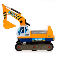 Толокар &laquo;Экскаватор&raquo;, подвижный ковш, цвет жёлтый