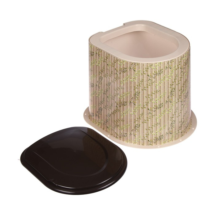 Туалет дачный, h = 36 см, без дна, с отверстиями для крепления к полу, бежевый Туалет дачный, h = 36 см, без дна, с отверстиями для крепления к полу, бежевый