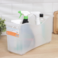 Контейнер для хранения хозяйственный на колёсиках, 10 л, 46&times;16&times;23,5 см, прозрачный