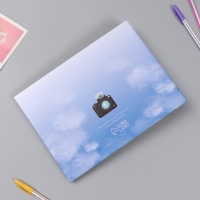 Фотоальбом 25 листов (наклейки+кольца) "Весь мир для тебя" 19х27х3 см