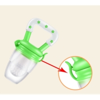 Ниблер для прикорма, с силиконовой сеточкой, цвет зеленый Ниблер для прикорма, с силиконовой сеточкой, цвет зеленый