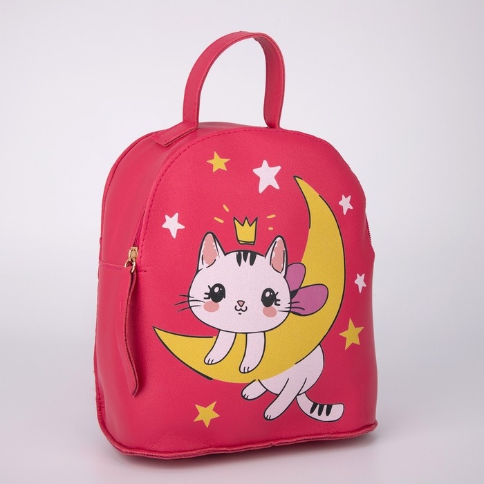 Рюкзак детский &laquo;Котик на луне&raquo;, 22х20х10 см