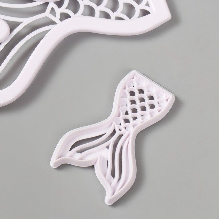 Каттеры для полимерной глины Каттеры для полимерной глины "Хвост русалки" набор 2 шт 4х6 см 7,2х11,2 см