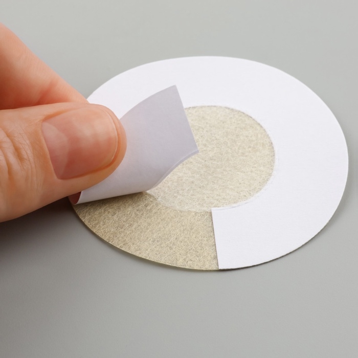 Стикини одноразовые, d = 6 см, 10 шт, цвет бежевый
