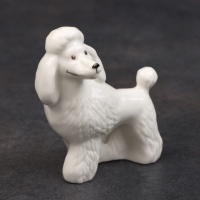 Статуэтка фарфоровая &laquo;Пудель белый&raquo;, 10 см