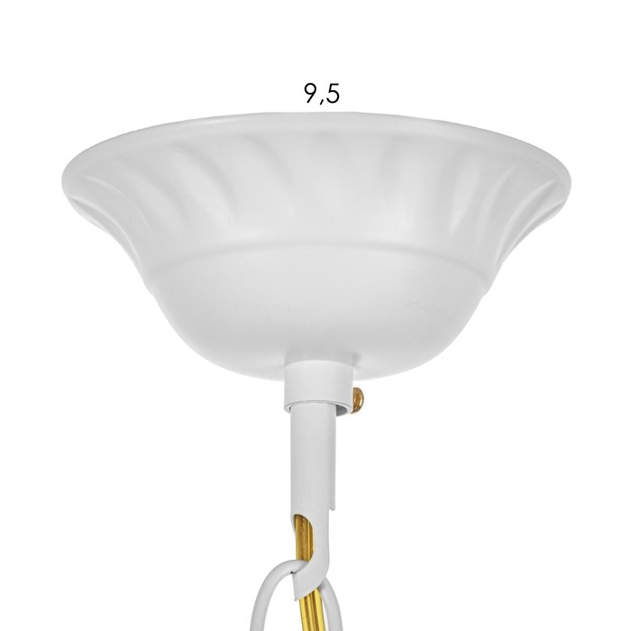 Люстра потолочная Настольгия 5х40Вт Е27 Белый 55x55x55 см