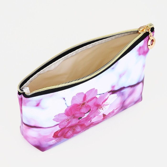 Косметичка на молнии, цвет белый/розовый/сиреневый