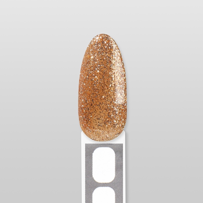 Гель лак для ногтей &laquo;COLOR CHROME&raquo;, 3-х фазный, 10 мл, LED/UV, цвет золотистый (66)