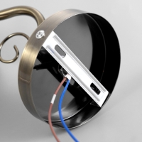 Бра "Альваро" 1x40Вт E14  бронза 10х20х13 см