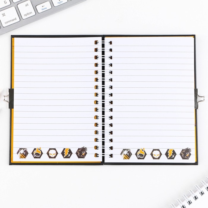 Блокнот на замочке А6, 50 листов в твердой обложке &laquo;23 февраля. ГЕРОЮ&raquo;