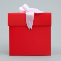 Коробка подарочная складная, упаковка, &laquo;Люблю тебя&raquo;, 10 х 10 х 10 см