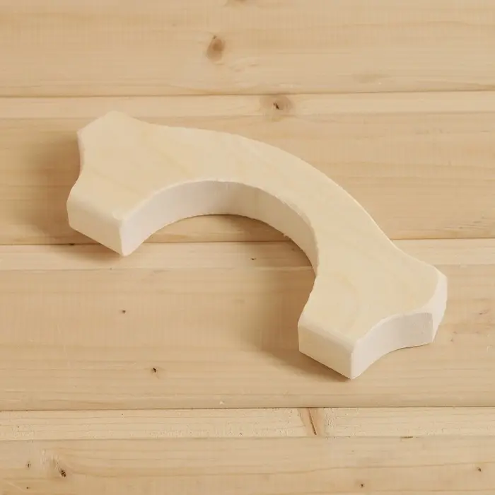 Дверная ручка из липы, 20,5х7,5х2,6 см