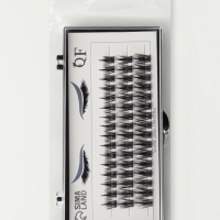 Ресницы накладные пучки АНИМЕ 10/12/14мм нейлон черный п/короб QF