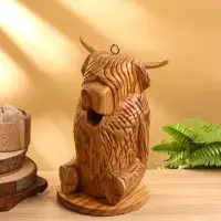 Сувенир "Бычок" дерево Джампинис 13х12х26 см