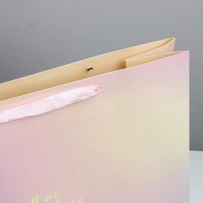 Пакет подарочный ламинированный, упаковка, &laquo;Do something amazing&raquo;, XL 49 х 40 х 19 см