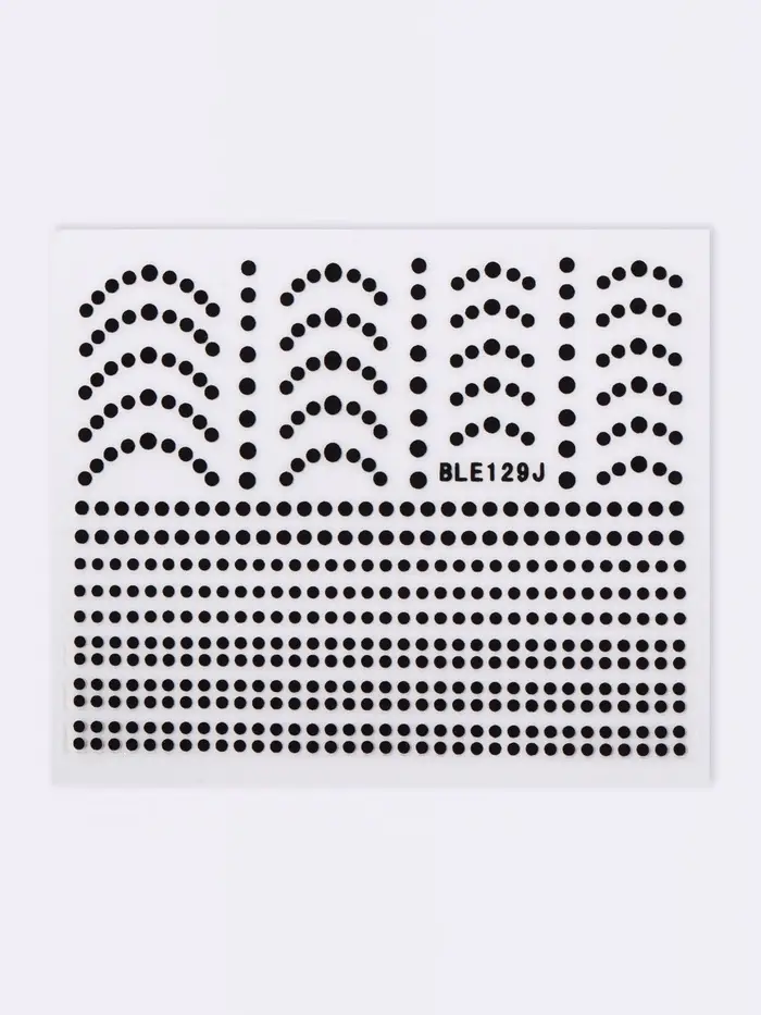 Наклейки для ногтей &laquo;Бусинка&raquo;, чёрные