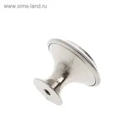 Ручка-кнопка ТУНДРА, d=30 мм, цвет матовый никель