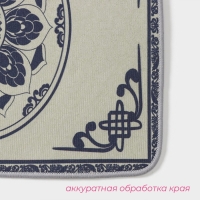 Набор ковриков для ванной и туалета Доляна &laquo;Адиса&raquo;, 2 шт, 50&times;80 см, 40&times;50 см, цвет серый