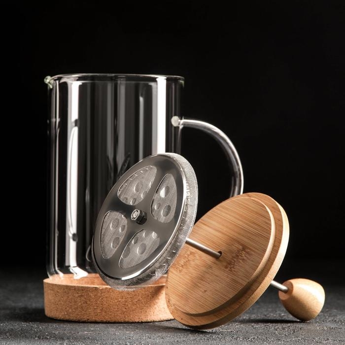 Чайник заварочный френч - пресс &laquo;Эко cork&raquo;, 800 мл