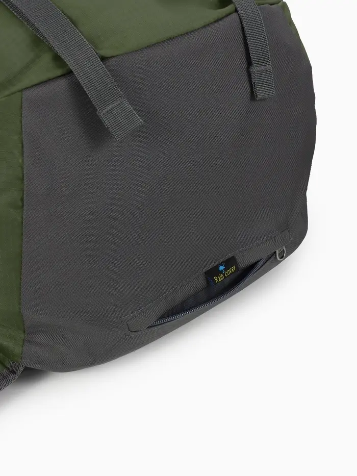 Рюкзак тур 65+5л, 30*20*53, отдел на шнурке, 5нар+2вн кармана, цвет хаки